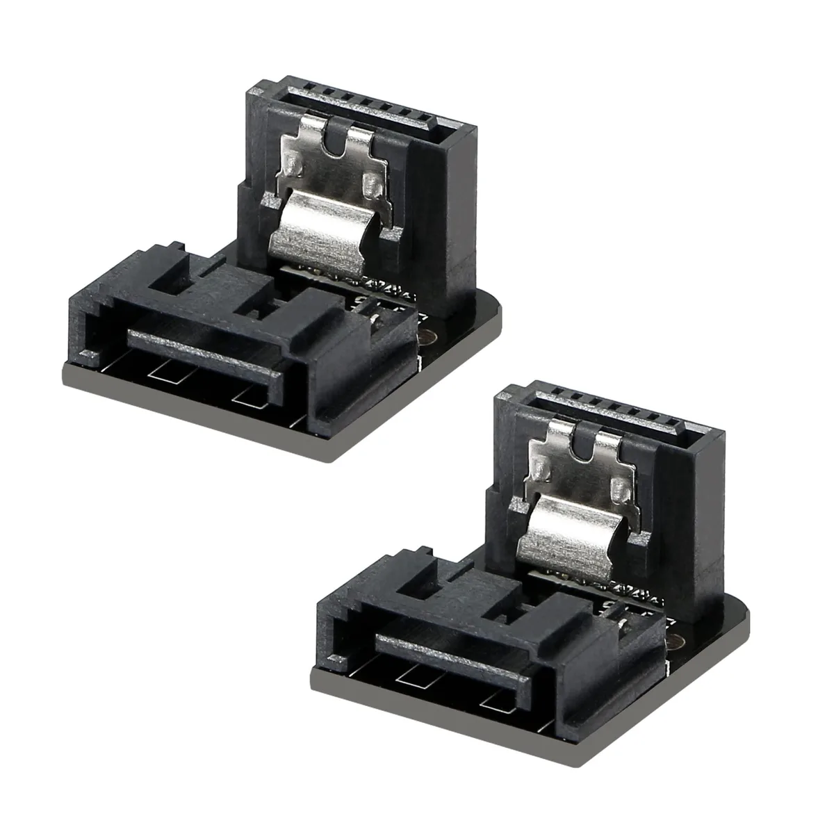 BUCIER BUCIER SATA 7Pin Right-Angle Adapter 90° Black 2-pack — product photo