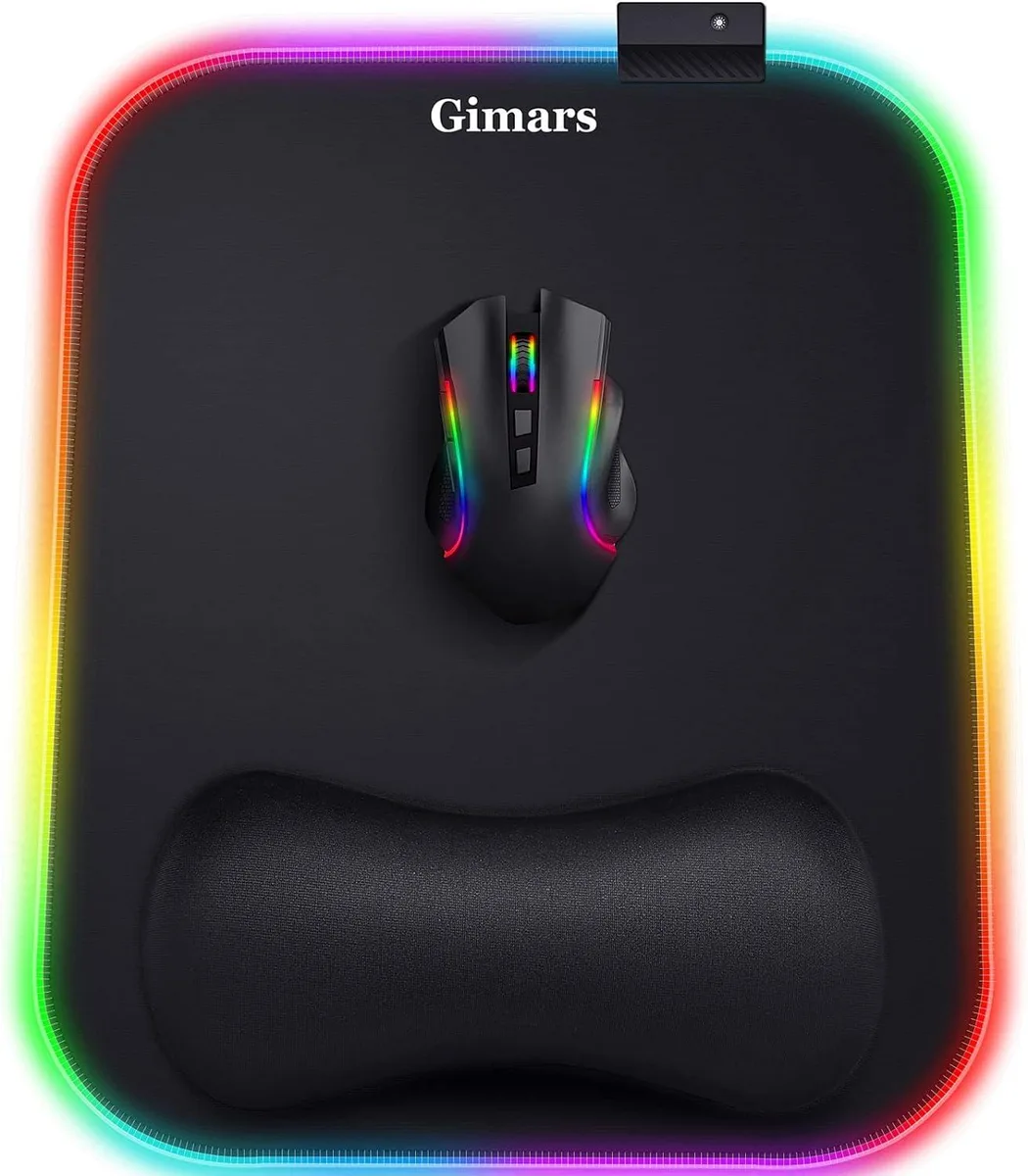 Emerson Emerson RGB Mouse Pad with Wrist Rest 12 x 10 in 10 Modes — product photo
