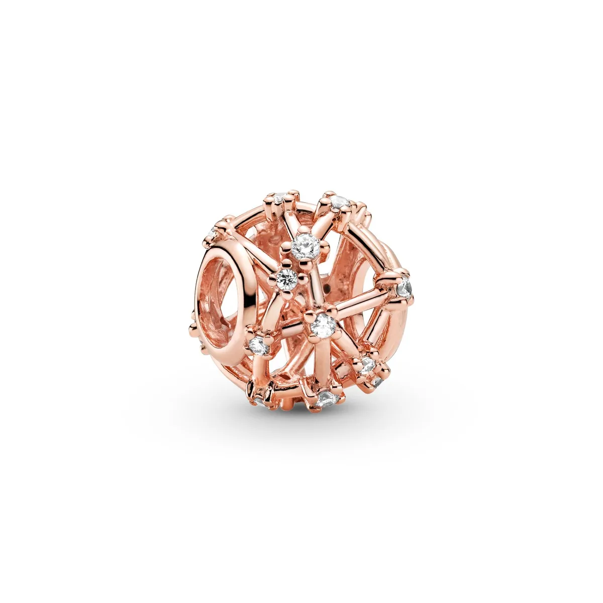 PANDORA PANDORA Openwork Star Constellations Charm 14k rose gold-plated — product photo
