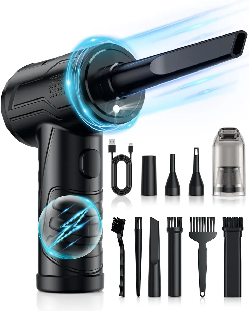 lelisten lelisten Compressed Air Duster 95000 RPM 8000mAh Rechargeable accessory — product photo