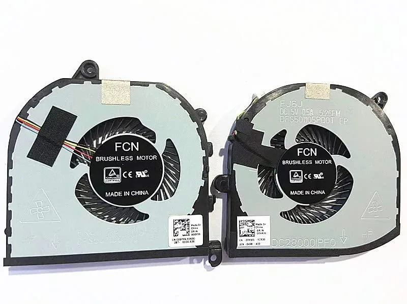 Vszerda Vszerda CPU GPU Cooling Fan XPS 15 9570 Precision 5520 5530 M5520 M5530 P/N 008YY9 0TK9J1 — product photo