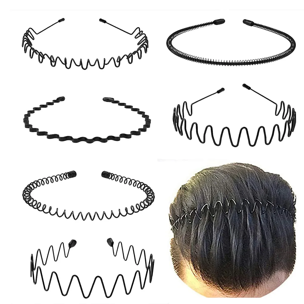  KELUBATU Metal Hair Bands 6 Pack 2.8956 x 13.589 x 15.7988 cm — product photo