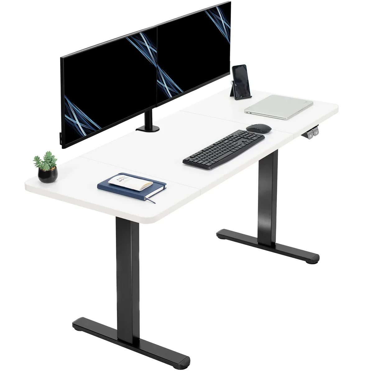 VIVO VIVO Electric Stand-Up Desk 60 x 24 White/Black — product photo