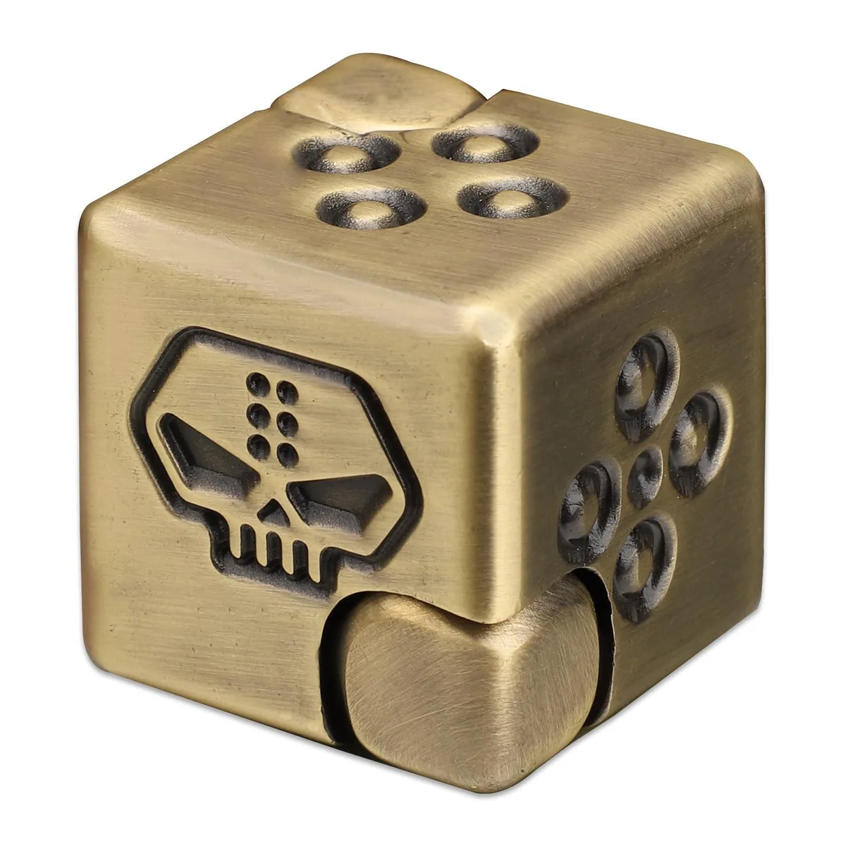 Dilabnba Metal Infinity Cube Fidget Spinner Bronze 1.1 inch 141 g — product photo