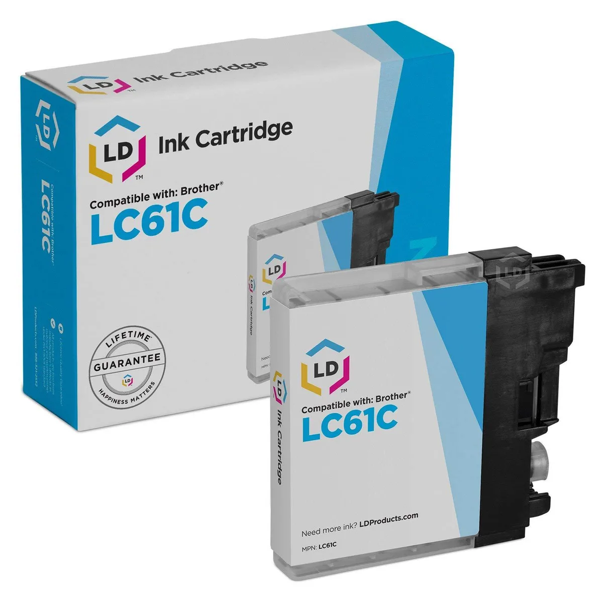 LD Products LD Products Compatible Ink Cartridge LC61C Cyan 325 Pages — product photo