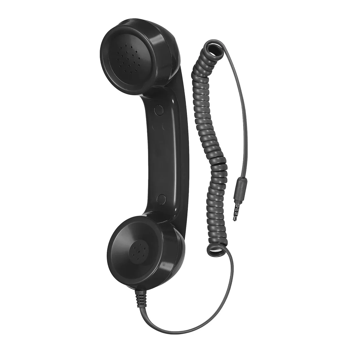 Unique-Bargains Unique-Bargains Retro Telephone Handset 3.5mm Smooth Black 1M Cable — product photo