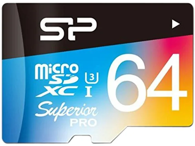 Silicon Power Silicon Power Superior Pro 64GB microSDXC U3 memory card SP064GBSTXDU3V20SP — product photo