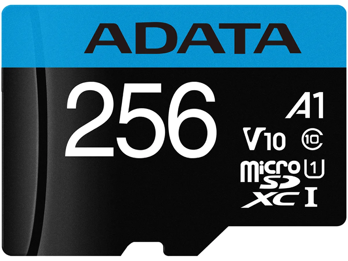 ADATA ADATA AUSDX256GUICL10A1-RA 256GB microSDXC UHS-I Class 10 V10 A1 memory card — product photo