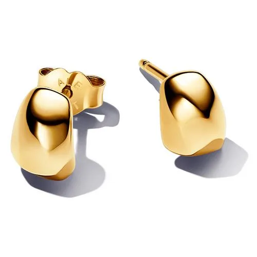 PANDORA PANDORA Organically Shaped Stud Earrings 14k gold-plated — product photo