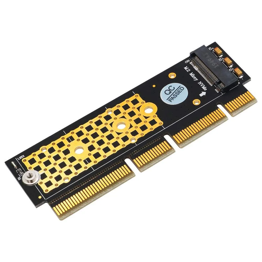 Fervit Fervit M.2 NVMe to PCIe 3.0 x16/x4 Adapter M-Key 2230-2280 Black Gold — product photo