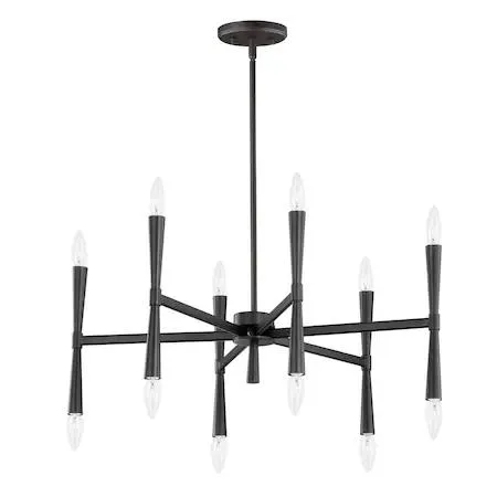 Maxim Mfg. Maxim Mfg. 24626BK Rome 12-Light Chandelier — product photo