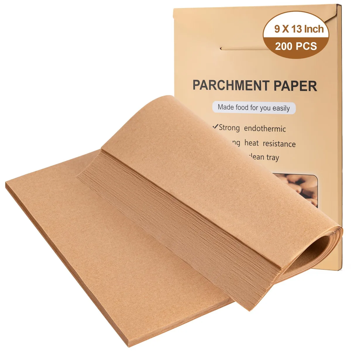 BOOMIBOO HBZ-9 parchment paper sheets 200ct 9x13 in — product photo