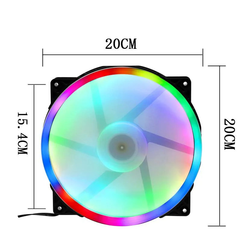 SXDOOL SXDOOL 200mm x 30mm Case Fan 20030 15.4cm Mounting 4-Pin Molex — product photo