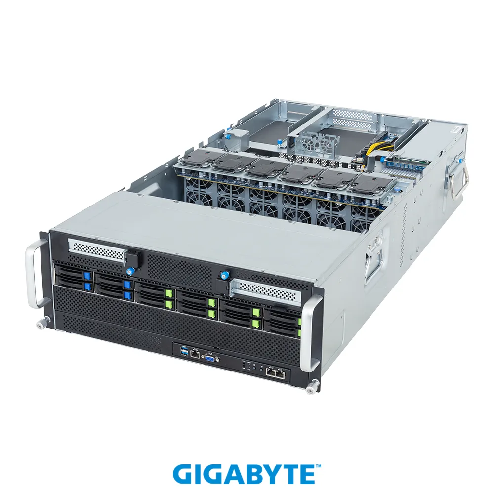 GIGABYTE GIGABYTE G494-SB0-AAP2 barebone server 8 GPU 32 DIMM 10 bay — product photo