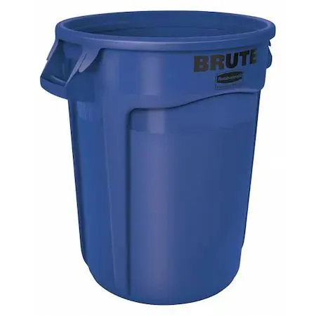 Rubbermaid Rubbermaid FG263200BLUE BRUTE 32 gal Round Heavy Duty Plastic Can — product photo