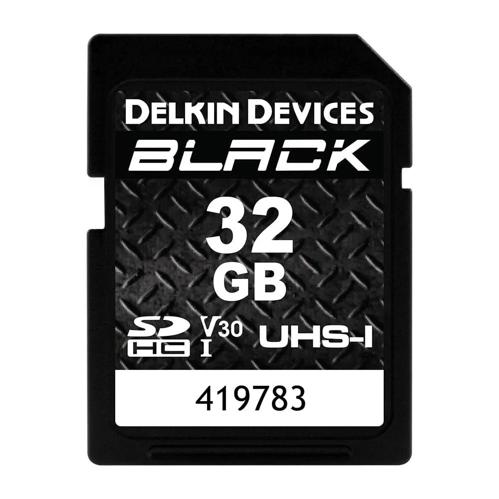 Delkin Devices Delkin Devices Black Rugged SDHC 32GB UHS-I U3 V30 2 in 1 accessory — product photo