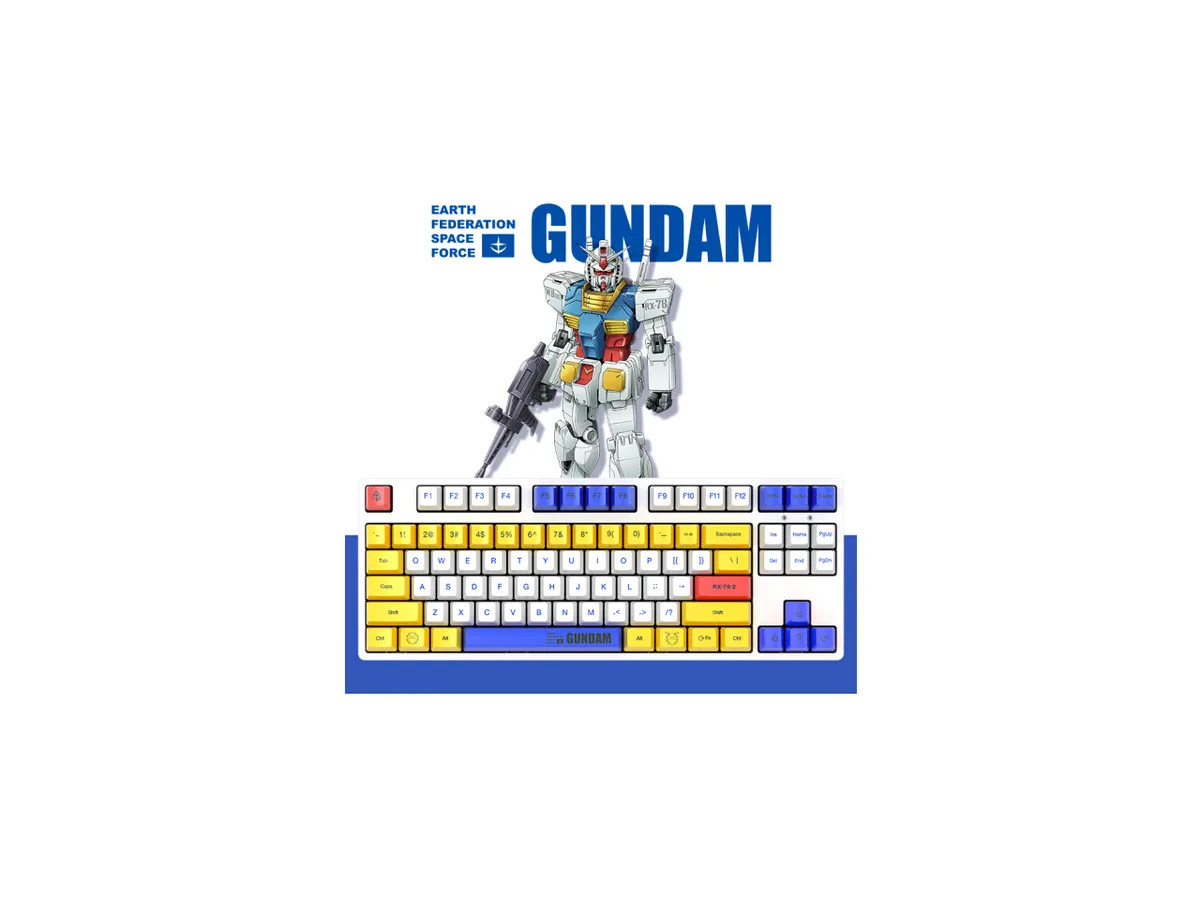 iKBC iKBC GUNDAM RX-78-2 Limited 87 Wireless Cherry MX Brown 2.4GHz gaming keyboard — product photo