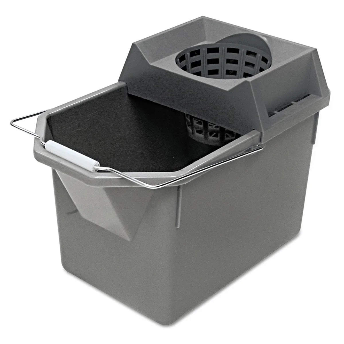 Rubbermaid Commercial Rubbermaid Commercial Pail Strainer Combo 15qt Steel Gray 6194STL — product photo
