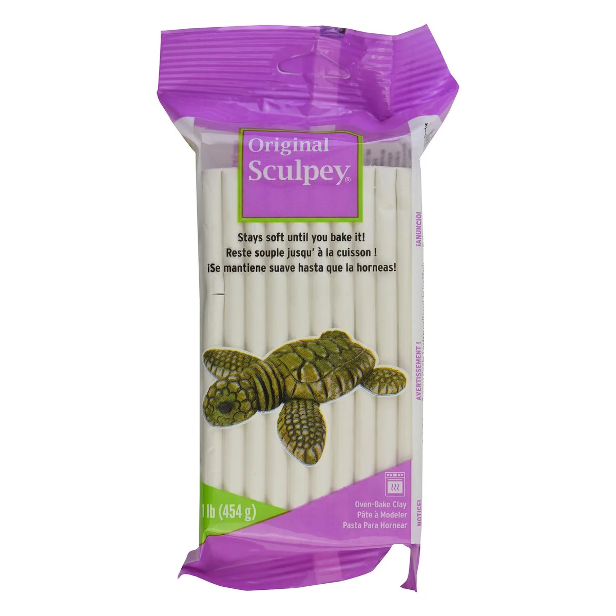 Sculpey Original White Polymer Clay 1 lb 454 g — product photo