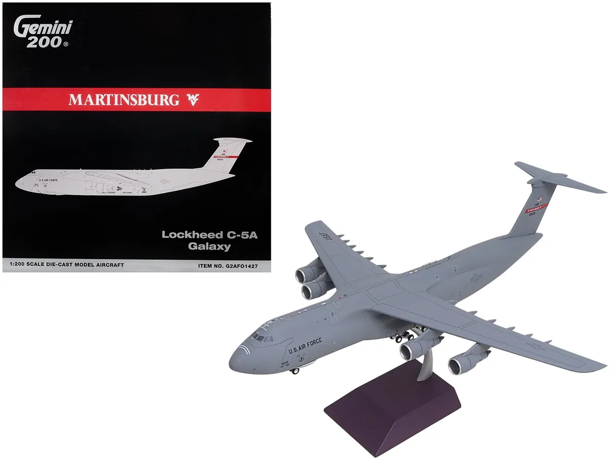 GeminiJets GeminiJets Lockheed C-5A Galaxy 1/200 West Virginia ANG 68-0222 Hobby Collectible — product photo
