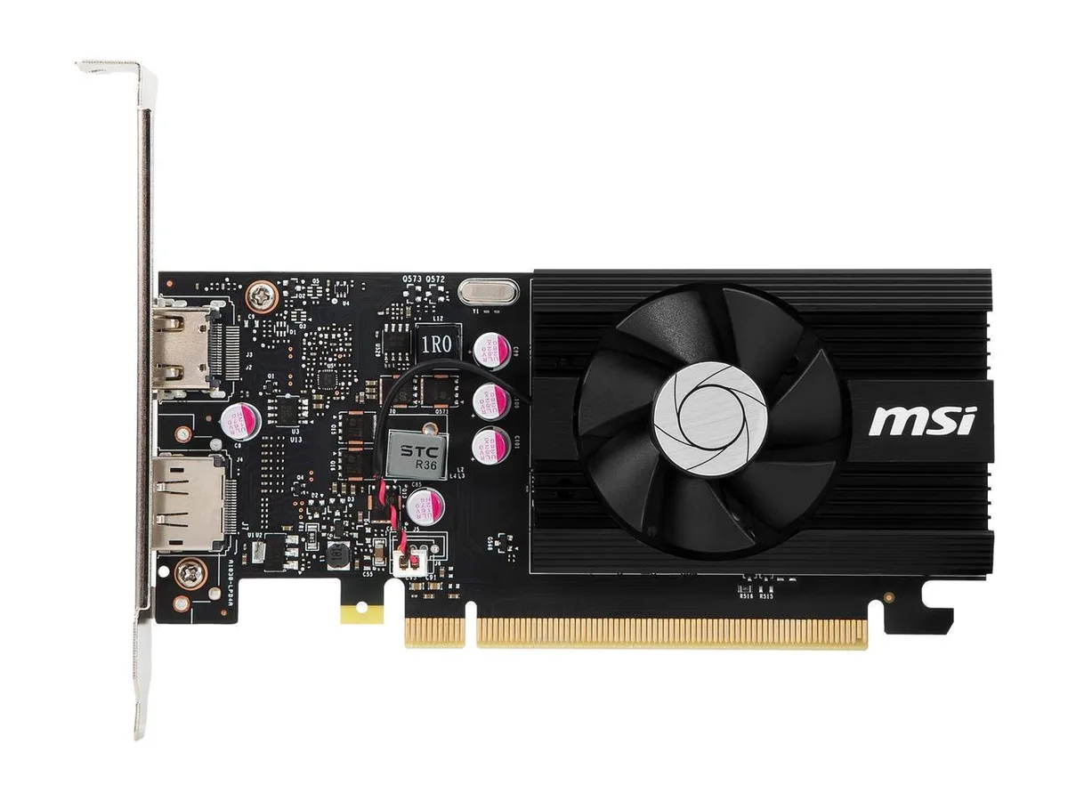 MSI MSI GeForce GT 1030 2GD4 LP OC graphics card — product photo