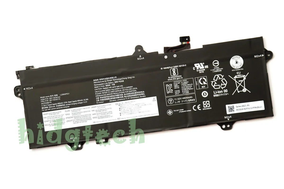 Beisite Beisite L20D3PG1 L20L3PG1 L20M3PG1 11.58V 57Wh laptop battery — product photo