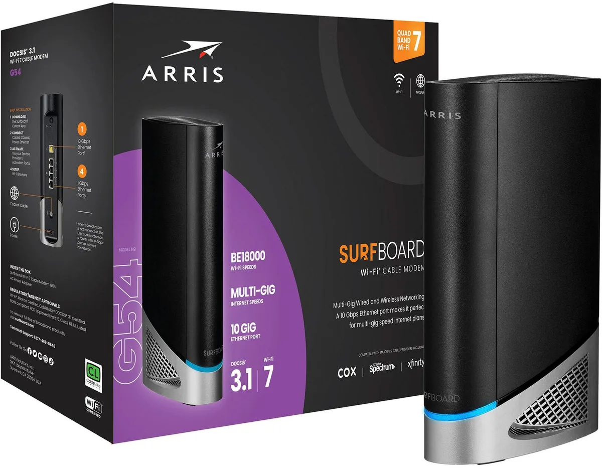 ARRIS ARRIS Surfboard G54 DOCSIS 3.1 Gateway Modem Wi-Fi 7 18000 — product photo