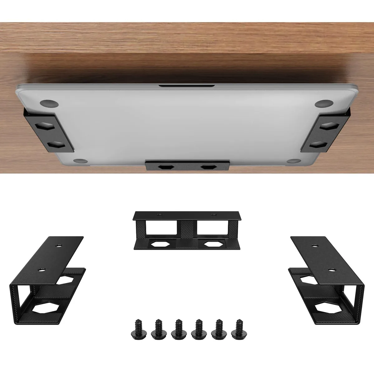  Joythink JY-US-LP01 Under Desk Mount 2 in 1 Accessory Black 0.209 kg — product photo