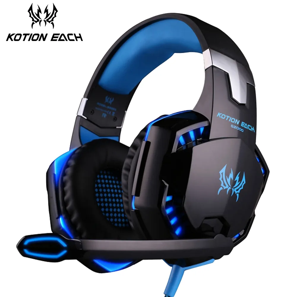 GOFLY GOFLY G2000 Wired Gaming Headset Blue 3.5 mm — product photo