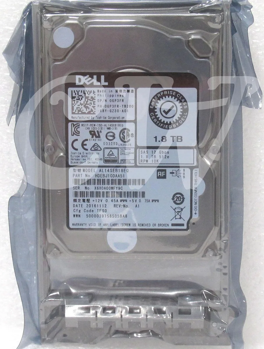 DELL DELL AL14SEB18EQ 1.8TB 10000RPM 12Gbps 2.5" SAS internal hard drive — product photo