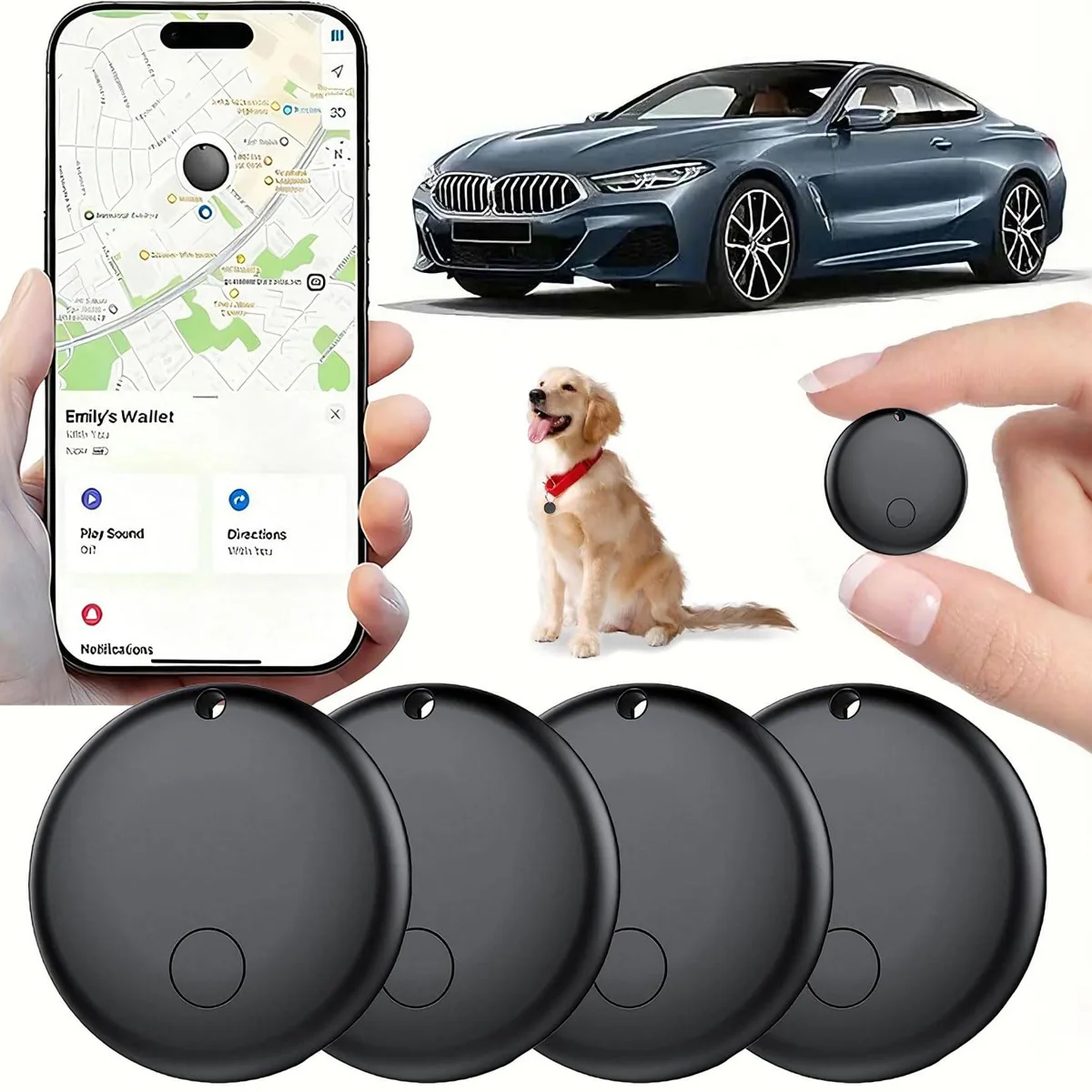 Lowrance F08 GPS Tracker iOS Find My 2 Pack — product photo