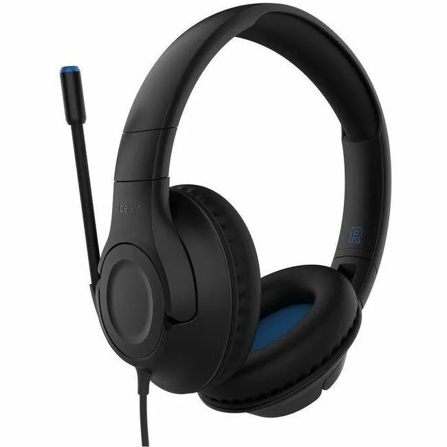 Belkin Belkin AUD007FQBK Wired Over-Ear Headset for Kids 85 dB Black — product photo