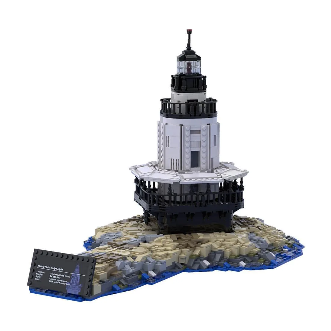 ZITIANYOUBUILD ZITIANYOUBUILD MOC-124429 Street Scene Beacon Building Blocks 2161 Parts — product photo