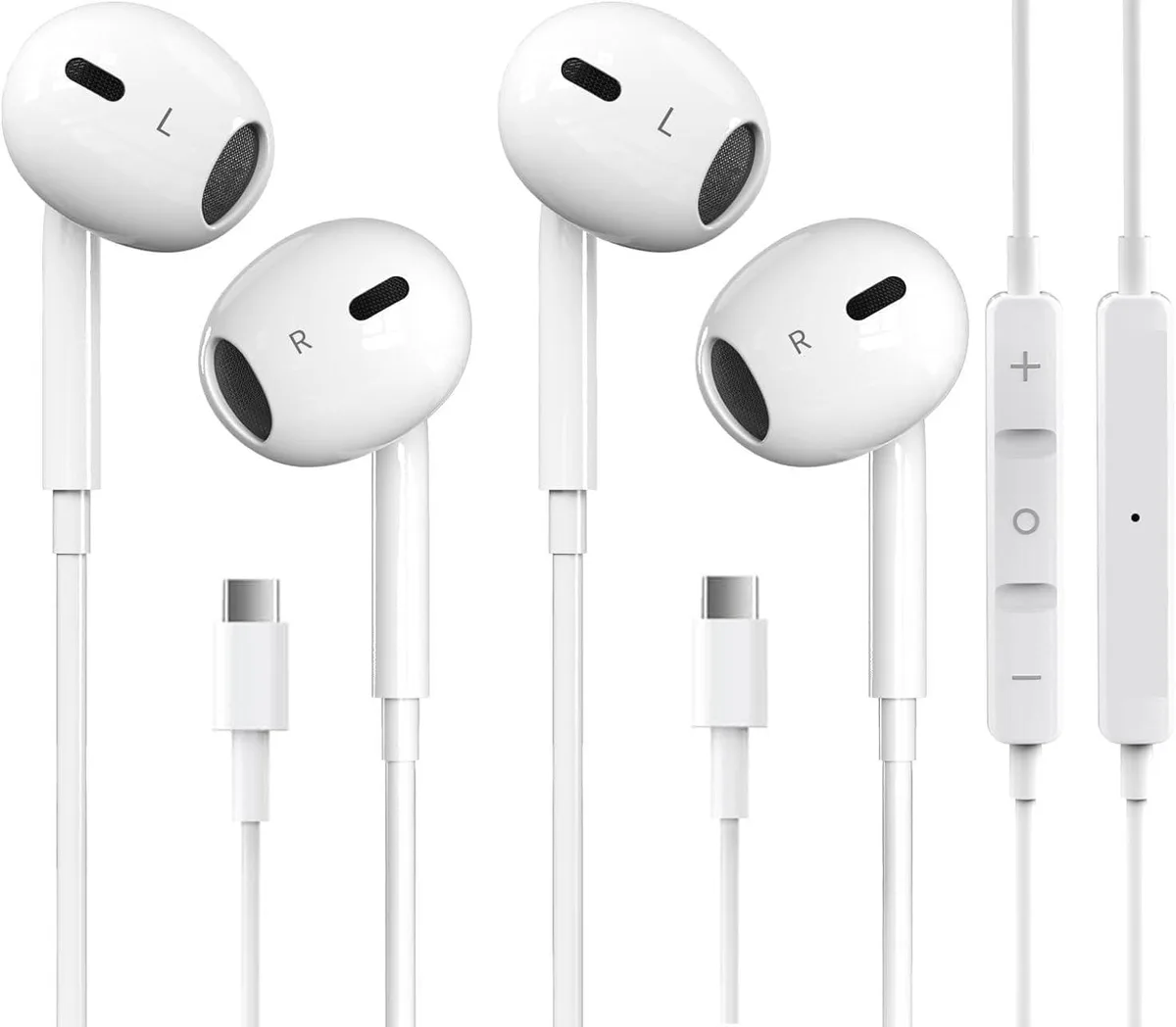 MAONO MAONO 2 Pack USB-C Earbuds Wired In-Ear Headphones — product photo