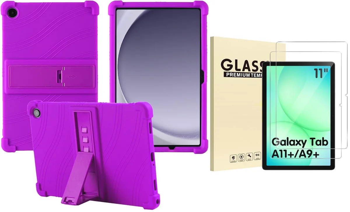 anicestore anicestore SM-X230/ 11" tablet accessory case with 2 glass screen protectors black — product photo