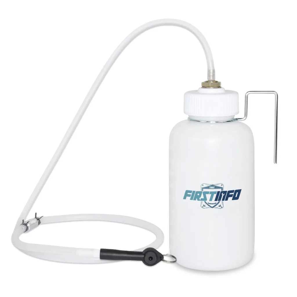 Firstinfo Tools Co., Ltd. Firstinfo Tools Co., Ltd. 33 oz Brake Fluid Bleeder Bottle with Check Valve and Hook — product photo
