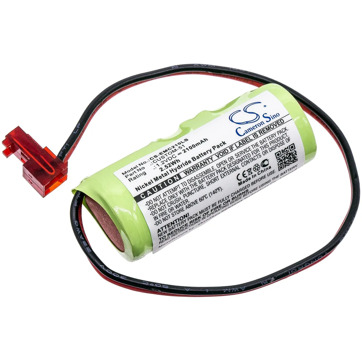Cameron &amp; Co Cameron &amp; Co DS-CS-EMC210LS Ni-MH 2.1 Ah Green surveillance accessory — product photo