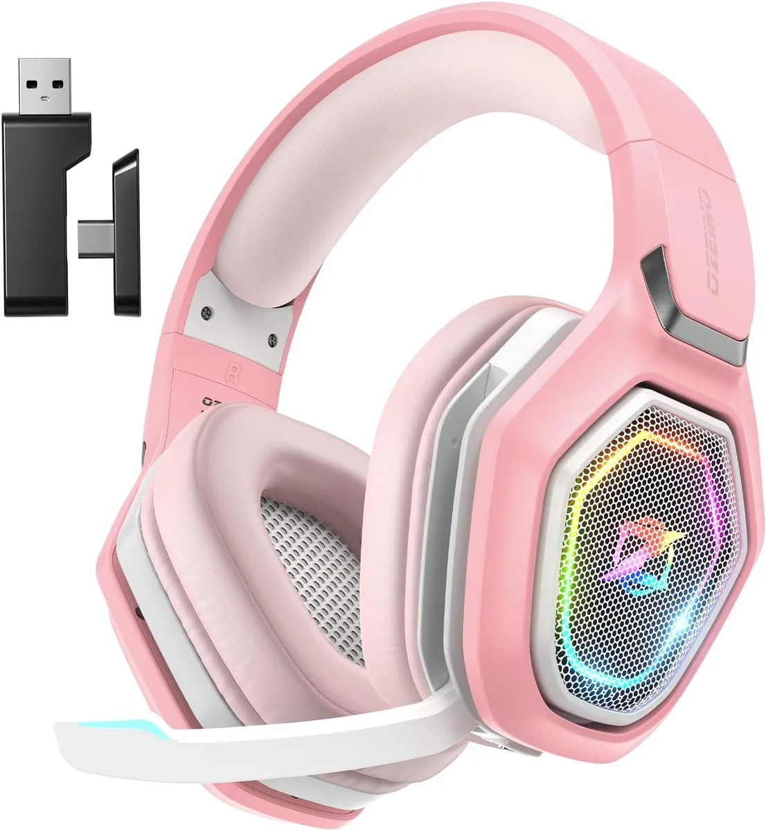 BFKK BFKK 2.4GHz Wireless Gaming Headset Pink 50mm 40Hr — product photo