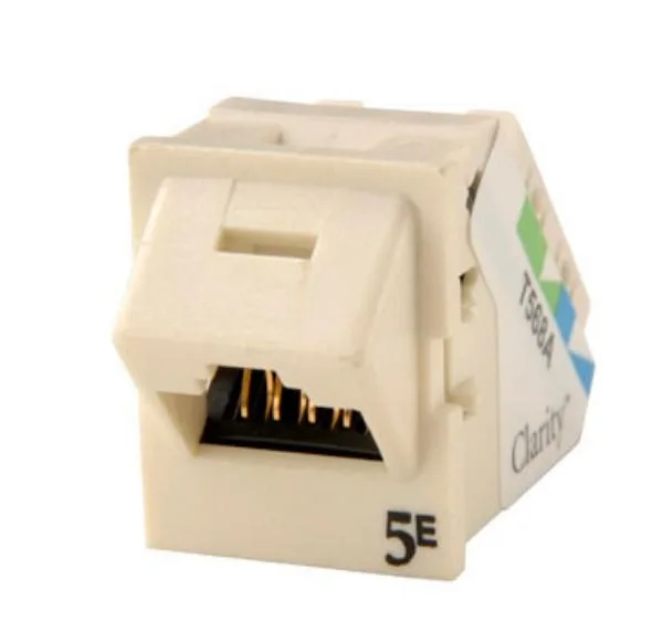 ORTRONICS ORTRONICS Clarity TracJack Cat5e Angled Jack Wiremold Ivory — product photo