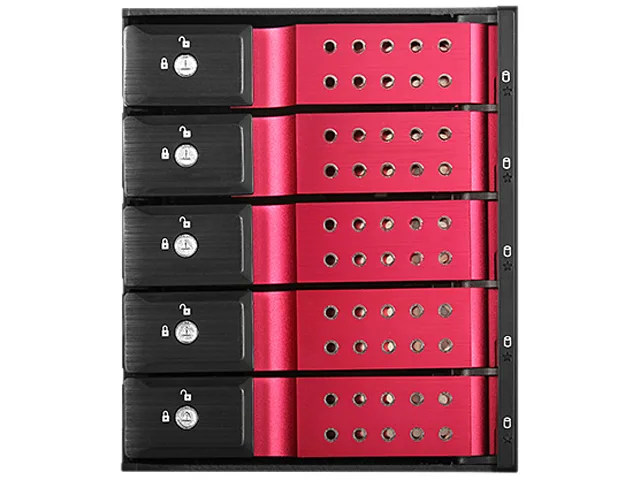 iStarUSA Inc. iStarUSA Inc. BPN-DE350HD-RED 5x3.5" 3x5.25" 12Gb/s hot-swap server accessory — product photo