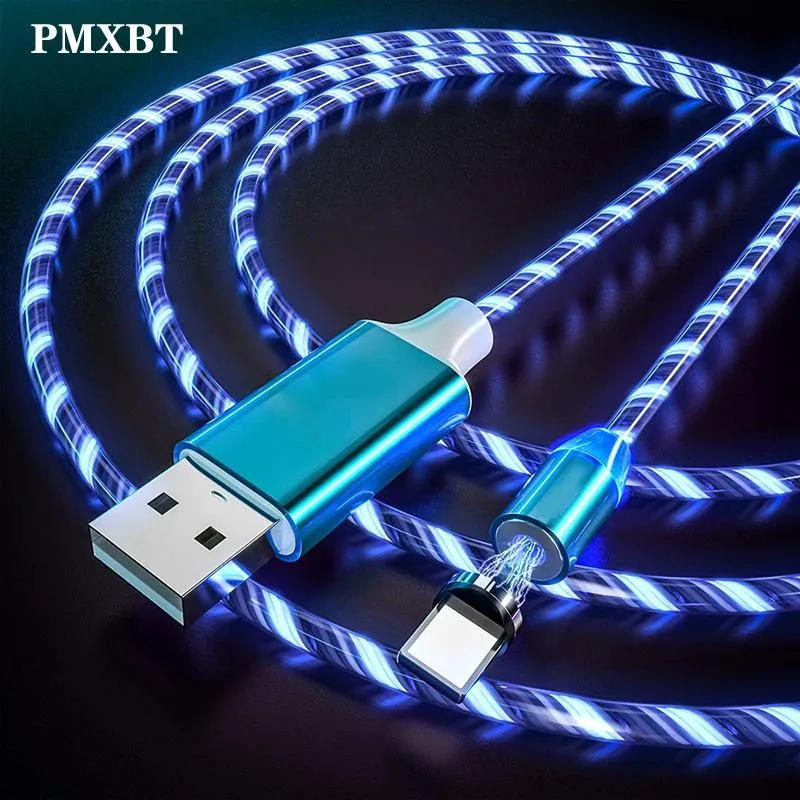 Defendwe Defendwe Glowing Light Cable Fast Charging Micro USB Type C Magnetic Cable For iPhone XS 11 — product photo