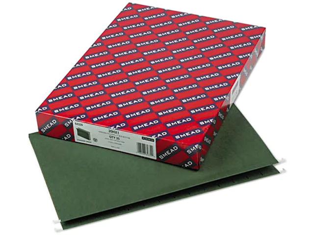 Smead Smead 64339 Legal Green Box Bottom File Folder 25/Box — product photo