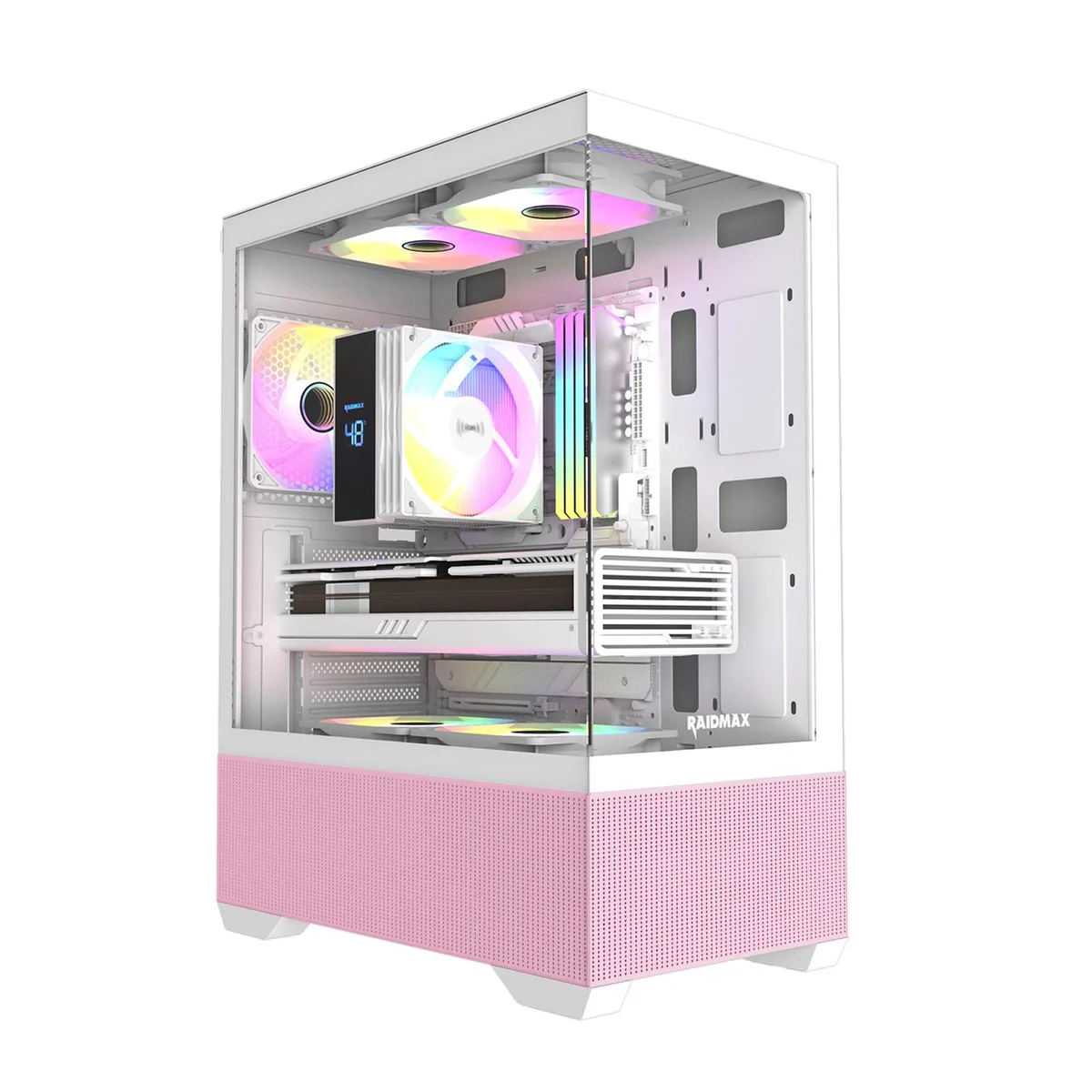 Raidmax Raidmax i802 VIBE Pink ATX Mid Tower PC Case — product photo
