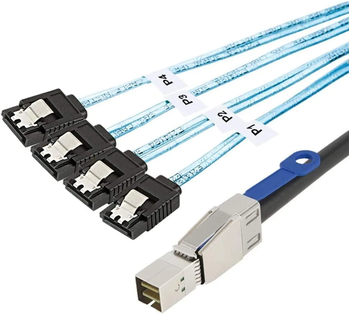 CableCreation CableCreation SFF-8644 to 4 SATA 7 Pin Cable 3.3 FT — product photo