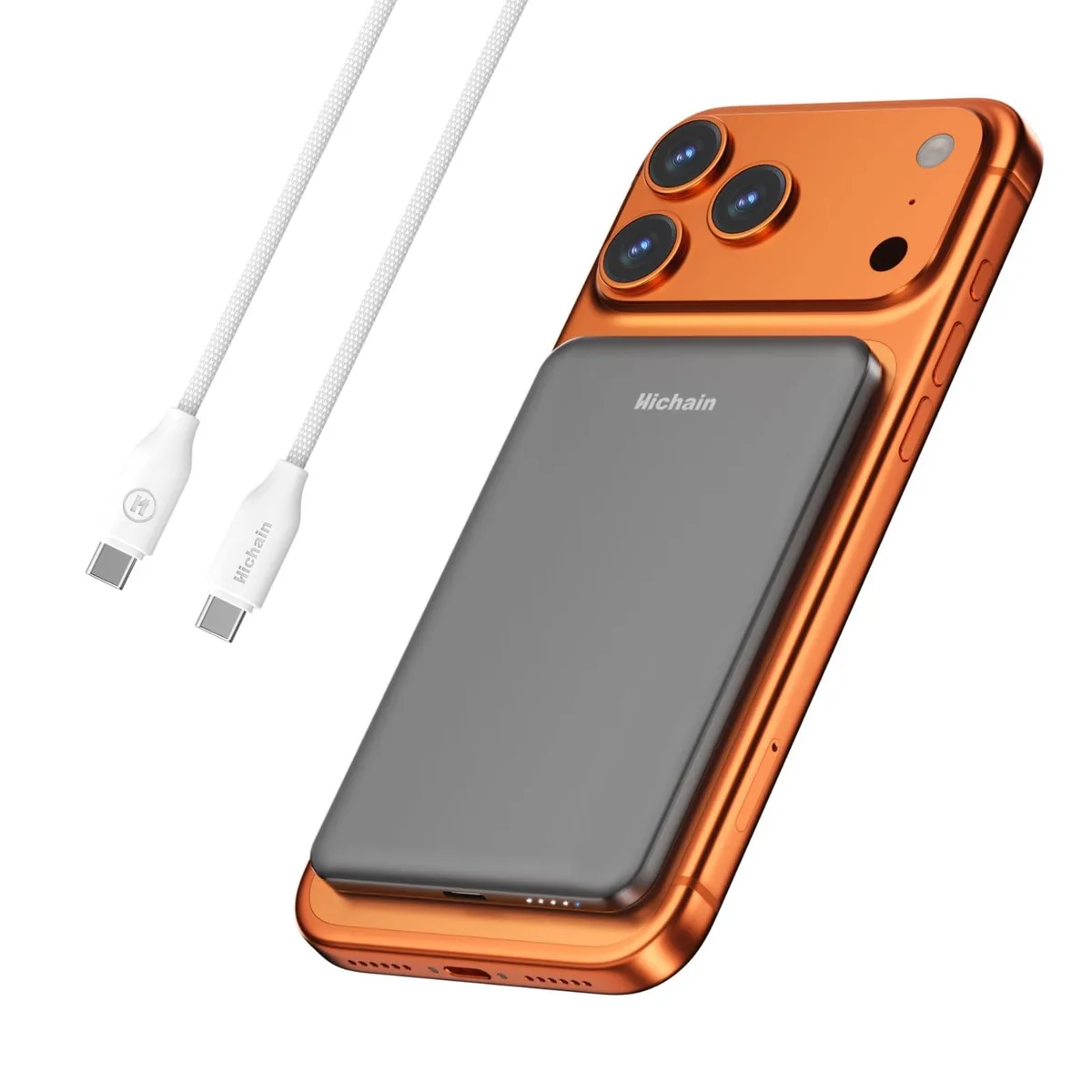 Hichain PY009 5000mAh power bank Dark Grey — product photo