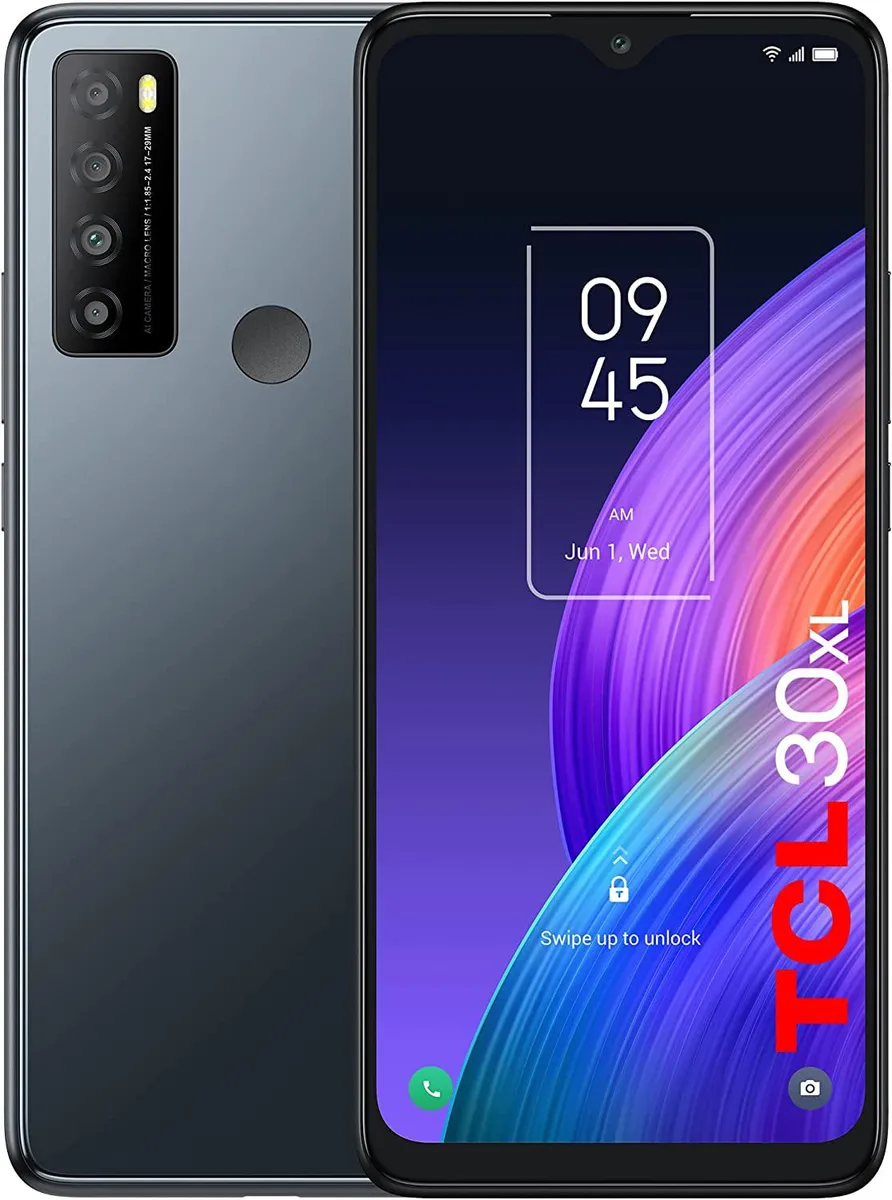 TCL TCL 30XL Night Mist 6.82" Android 12 6GB 64GB Unlocked Cell Phone — product photo
