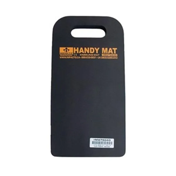 Black kneeling mat 16 x 8 inches with built-in handle