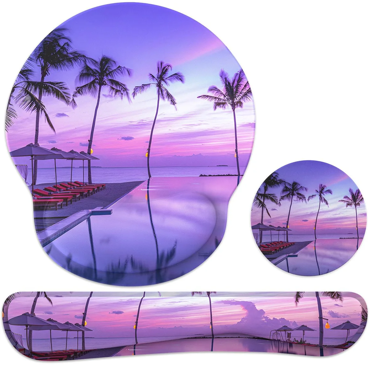  Keychron wrist-p1 Mouse Pad &amp; Keyboard Accessories Purple Beach — product photo
