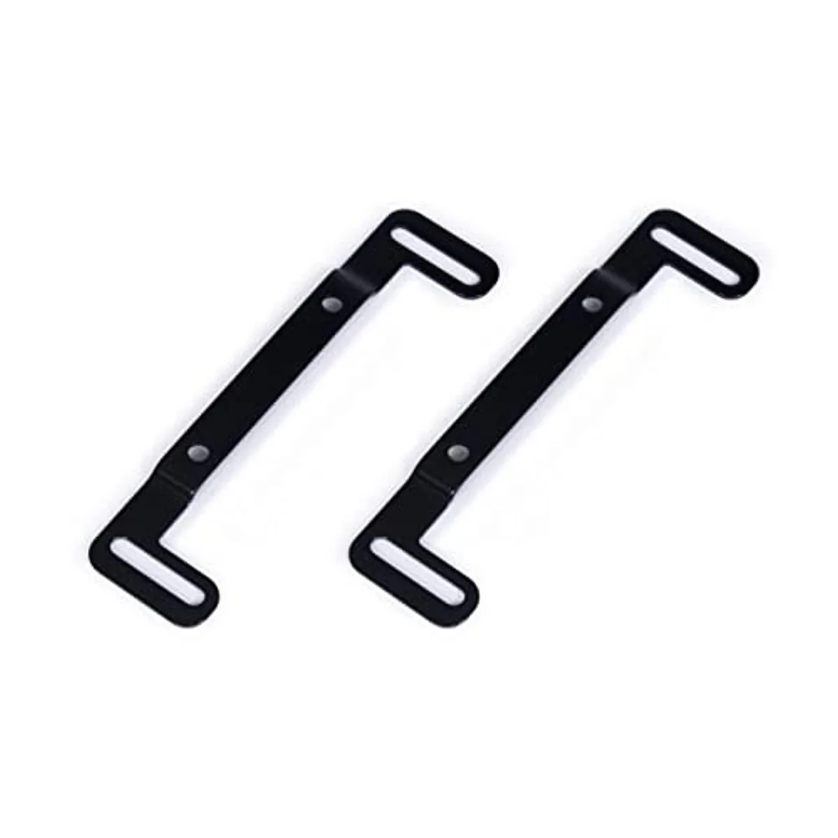 Stainless steel bracket for 120mm fan slots, black finish