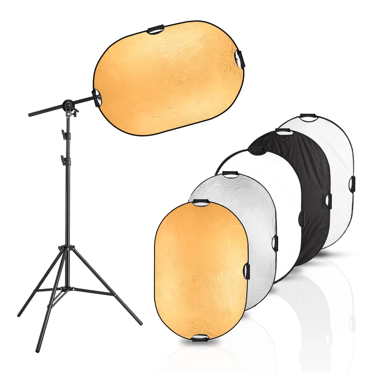  Selens 24x36in 5-in-1 Reflector Stand Kit with 78in Light Stand — product photo